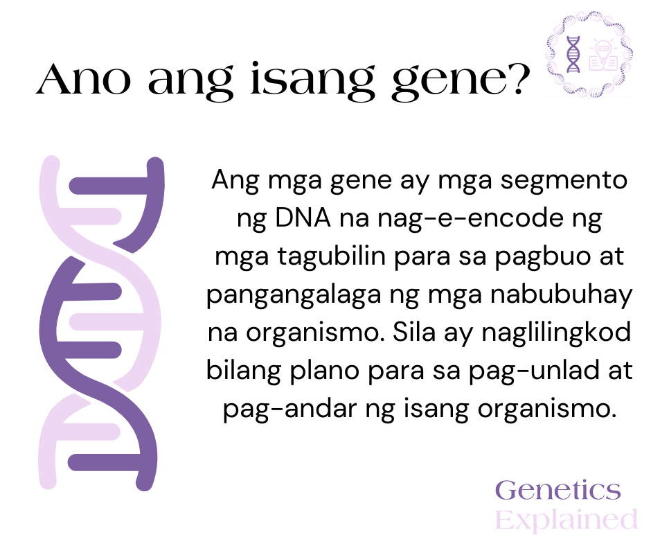 Filipino- What is a gene?