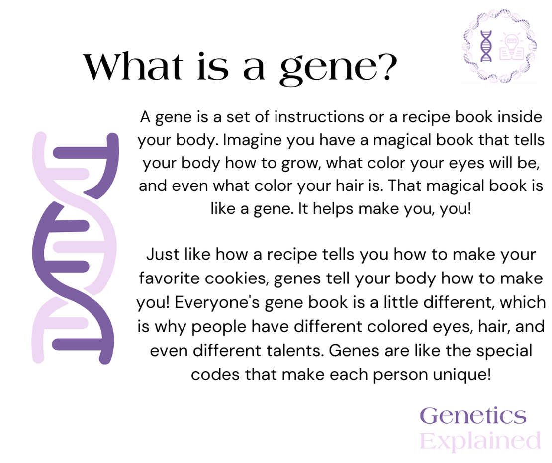 How to explain genetics to your 5 year old?